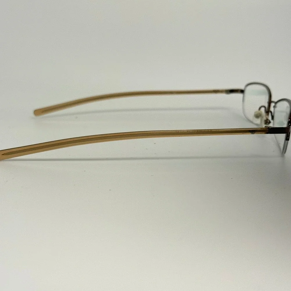 Emporio Armani EA 9081 JX8 Brown Semi-Rimless Eyeglass Frames Italy 51-18-135